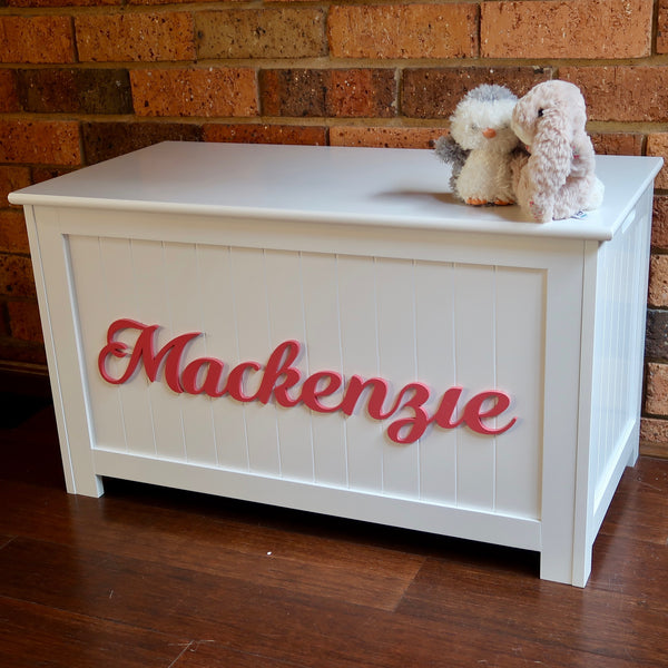 Personalised toy box, kids custom toy box